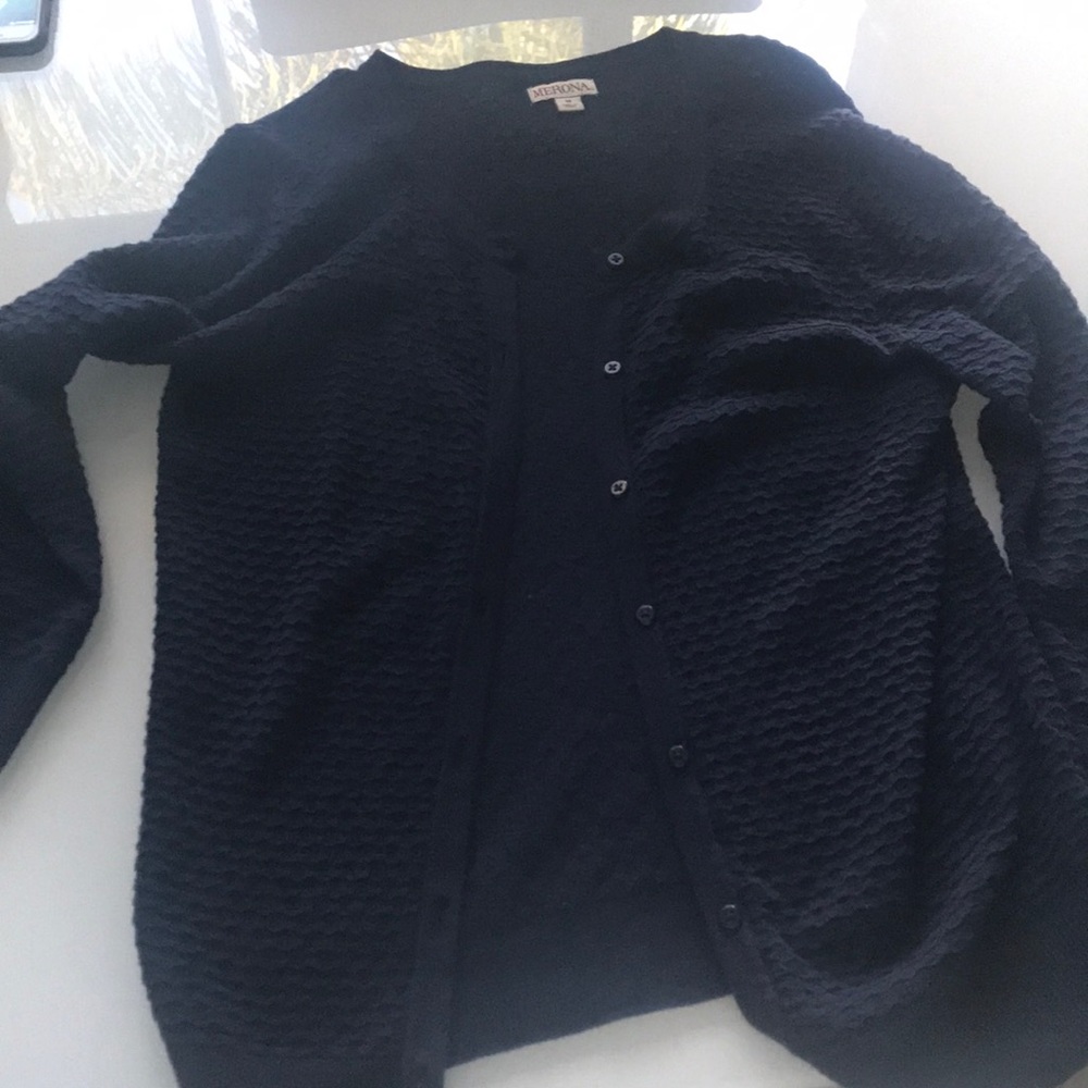 Navy blue cardigan